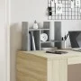 Wooden desk organizer in gray concrete, 34.5x15.5x35.5 cm by , Classification and organization - Ref: Foro24-848055, Price: 2...