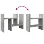 Wooden desk organizer in gray concrete, 34.5x15.5x35.5 cm by , Classification and organization - Ref: Foro24-848055, Price: 2...