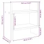 Wooden desk organizer in gray engineering, 34.5x15.5x35.5 cm. by , Classification and organization - Ref: Foro24-848057, Pric...