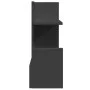 Wooden desktop organizer in black, 49x20x52.5 cm by , Classification and organization - Ref: Foro24-848074, Price: 39,97 €, D...
