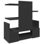 Wooden desktop organizer in black, 49x20x52.5 cm by , Classification and organization - Ref: Foro24-848074, Price: 39,97 €, D...