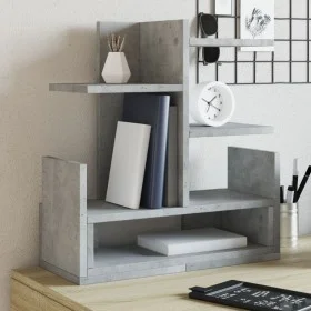 Wooden desktop organizer with concrete engineering 49x20x52.5 cm by , Classification and organization - Ref: Foro24-848076, P...