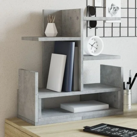 Wooden desktop organizer with concrete engineering 49x20x52.5 cm by , Classification and organization - Ref: Foro24-848076, P...
