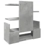 Wooden desktop organizer with concrete engineering 49x20x52.5 cm by , Classification and organization - Ref: Foro24-848076, P...