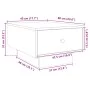 Engineered wood gray concrete coffee table 60x45x31 cm by , Coffee table - Ref: Foro24-848083, Price: 67,34 €, Discount: %