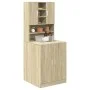 Washing machine furniture, 2 pieces, engineered wood, Sonoma oak. by , Accessories for washing machines and dryers - Ref: For...