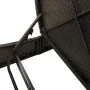 Double sun lounger with black synthetic rattan cushions by , Loungers - Ref: Foro24-368090, Price: 303,79 €, Discount: %