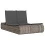 Doppel-Liegestuhl mit grauen Polstern aus synthetischem Rattan von , Liegen - Ref: Foro24-368092, Preis: 313,44 €, Rabatt: %