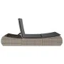Doppel-Liegestuhl mit grauen Polstern aus synthetischem Rattan von , Liegen - Ref: Foro24-368092, Preis: 313,44 €, Rabatt: %
