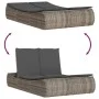Doppel-Liegestuhl mit grauen Polstern aus synthetischem Rattan von , Liegen - Ref: Foro24-368092, Preis: 313,44 €, Rabatt: %