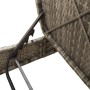 Doppel-Liegestuhl mit grauen Polstern aus synthetischem Rattan von , Liegen - Ref: Foro24-368092, Preis: 267,39 €, Rabatt: %