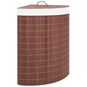 Eckwäschekorb aus braunem Bambus, 60 l von vidaXL, Wäschekörbe - Ref: Foro24-320760, Preis: 36,68 €, Rabatt: %