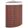 Brown bamboo corner laundry basket 60 L by vidaXL, Laundry baskets - Ref: Foro24-320760, Price: 37,55 €, Discount: %