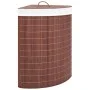 Eckwäschekorb aus braunem Bambus, 60 l von vidaXL, Wäschekörbe - Ref: Foro24-320760, Preis: 36,68 €, Rabatt: %