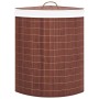 Brown bamboo corner laundry basket 60 L by vidaXL, Laundry baskets - Ref: Foro24-320760, Price: 37,55 €, Discount: %