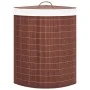 Eckwäschekorb aus braunem Bambus, 60 l von vidaXL, Wäschekörbe - Ref: Foro24-320760, Preis: 36,68 €, Rabatt: %
