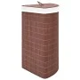 Eckwäschekorb aus braunem Bambus, 60 l von vidaXL, Wäschekörbe - Ref: Foro24-320760, Preis: 36,68 €, Rabatt: %