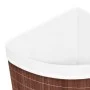 Eckwäschekorb aus braunem Bambus, 60 l von vidaXL, Wäschekörbe - Ref: Foro24-320760, Preis: 36,68 €, Rabatt: %