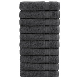 Badehandtücher 10 Stück 100% Baumwolle Anthrazit 100x150 cm 600gsm von , Handtücher - Ref: Foro24-137166, Preis: 172,68 €, Ra...