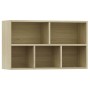 Regal/Sideboard aus Eichenfarbenem Sperrholz 50x25x80cm von vidaXL, Bücherregale und Regale - Ref: Foro24-800165, Preis: 52,0...