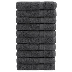 Sauna towels 10 units 100% cotton anthracite 80x200 cm 600gsm by , Towels - Ref: Foro24-137170, Price: 178,97 €, Discount: %