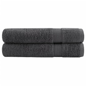 Premium towels 2 units 100% cotton anthracite 100x200 cm 600 gsm by , Towels - Ref: Foro24-137172, Price: 60,44 €, Discount: %
