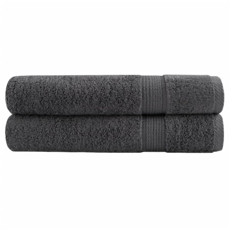 Premium-Handtücher, 2 Stück, 100% Baumwolle, Anthrazit, 100x200 cm, 600 g/m². von , Handtücher - Ref: Foro24-137172, Preis: 6...