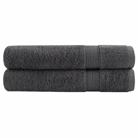 Premium towels 2 units 100% cotton anthracite 100x200 cm 600 gsm by , Towels - Ref: Foro24-137172, Price: 57,09 €, Discount: %