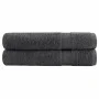 Premium towels 2 units 100% cotton anthracite 100x200 cm 600 gsm by , Towels - Ref: Foro24-137172, Price: 57,09 €, Discount: %