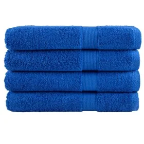 Toallas premium 4 uds 100% algodón azul 100x200 cm 600 gsm de , Toallas - Ref: Foro24-137198, Precio: 95,70 €, Descuento: %