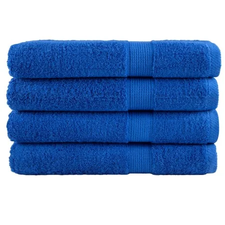 Premium towels 4 units 100% cotton blue 100x200 cm 600 gsm by , Towels - Ref: Foro24-137198, Price: 95,65 €, Discount: %