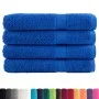 Premium towels 4 units 100% cotton blue 100x200 cm 600 gsm by , Towels - Ref: Foro24-137198, Price: 95,65 €, Discount: %