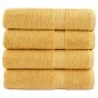 Toallas de baño 4 uds 100% algodón amarillo 100x150 cm 600 gsm de , Toallas - Ref: Foro24-137288, Precio: 71,74 €, Descuento: %
