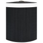 Eckwäschekorb aus schwarzem Bambus, 60 l von vidaXL, Wäschekörbe - Ref: Foro24-320762, Preis: 51,65 €, Rabatt: %