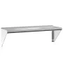 Estante de pared de acero inoxidable plateado 100x30x31 cm de , Estantes y estanterías - Ref: Foro24-30273, Precio: 66,17 €, ...
