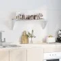 Estante de pared de acero inoxidable plateado 100x30x31 cm de , Estantes y estanterías - Ref: Foro24-30273, Precio: 66,17 €, ...