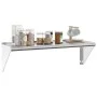 Estante de pared de acero inoxidable plateado 100x30x31 cm de , Estantes y estanterías - Ref: Foro24-30273, Precio: 66,17 €, ...