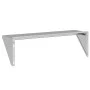 Estante de pared de acero inoxidable plateado 100x30x31 cm de , Estantes y estanterías - Ref: Foro24-30273, Precio: 66,17 €, ...