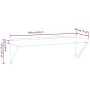 Estante de pared de acero inoxidable plateado 100x30x31 cm de , Estantes y estanterías - Ref: Foro24-30273, Precio: 66,17 €, ...
