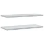Estantes de pared 2 uds acero inoxidable plateado 100x40x3 cm de , Estantes y estanterías - Ref: Foro24-30278, Precio: 63,51 ...