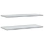Wandregale 2 Stück Edelstahl silber 100x40x3 cm von , Regale und Regale - Ref: Foro24-30278, Preis: 70,29 €, Rabatt: %