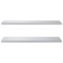 Wandregale 2 Stück Edelstahl silber 100x40x3 cm von , Regale und Regale - Ref: Foro24-30278, Preis: 70,29 €, Rabatt: %