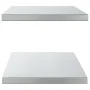 Estantes de pared 2 uds acero inoxidable plateado 100x40x3 cm de , Estantes y estanterías - Ref: Foro24-30278, Precio: 63,51 ...