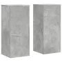 Soportes de plantas 2 uds madera gris hormigón 30x30x70 cm de , Soportes para macetas - Ref: Foro24-852927, Precio: 67,12 €, ...