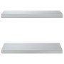 Wandregale 2 Stück Edelstahl silber 50x23,5x3 cm von , Regale und Regale - Ref: Foro24-30286, Preis: 40,26 €, Rabatt: %