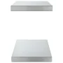 Estantes de pared 2 uds acero inoxidable plateado 50x23,5x3 cm de , Estantes y estanterías - Ref: Foro24-30286, Precio: 38,21...