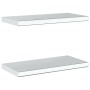 Wandregale 2 Stück Edelstahl silber 50x23,5x3 cm von , Regale und Regale - Ref: Foro24-30286, Preis: 40,26 €, Rabatt: %