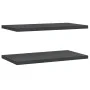 Wandregale 2 Stück Edelstahl schwarz 75x40x3 cm von , Regale und Regale - Ref: Foro24-30290, Preis: 51,03 €, Rabatt: %
