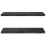 Wandregale 2 Stück Edelstahl schwarz 75x40x3 cm von , Regale und Regale - Ref: Foro24-30290, Preis: 51,03 €, Rabatt: %