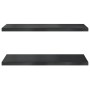 Wandregale 2 Stück Edelstahl schwarz 75x40x3 cm von , Regale und Regale - Ref: Foro24-30290, Preis: 51,81 €, Rabatt: %